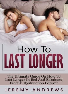 HOW TO LAST LONGER